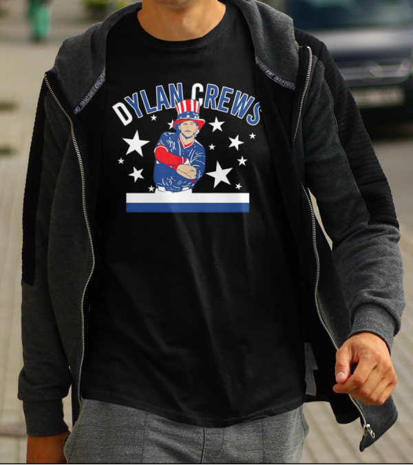 Dylan Crews Uncle Slam Washington Nationals Stars Patriotic Baseball T-Shirt