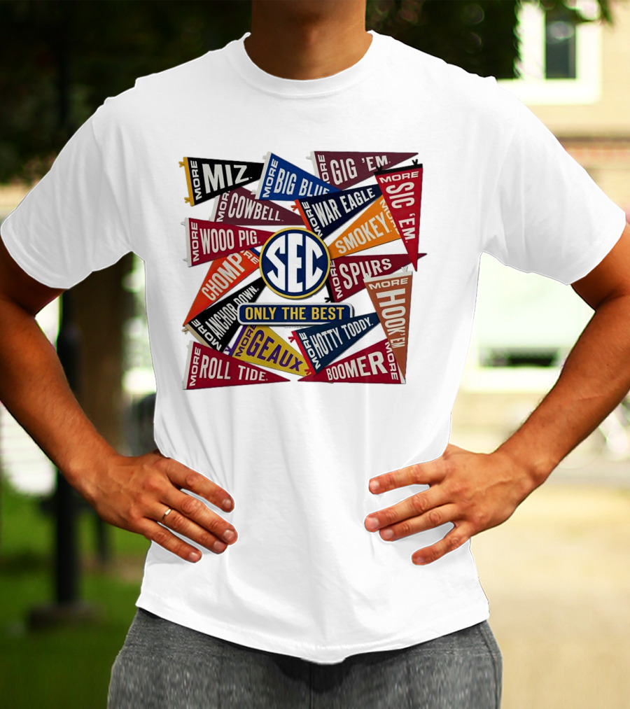 SEC Only The Best Mizzou Tigers More Pennants T-Shirt