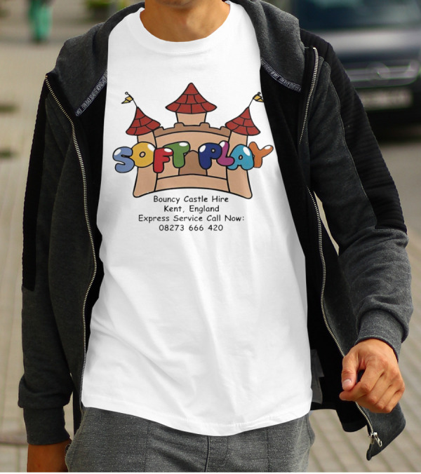 Soft Play Bouncy Castle Hire Kent England Express Service T-Shirt