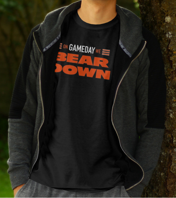 Chicago Bears On Gameday We Bear Down T-Shirt