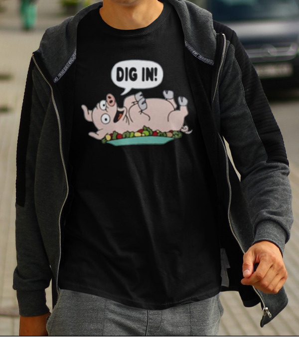 Homer The Simpsons Spider Pig Dig In T-Shirt