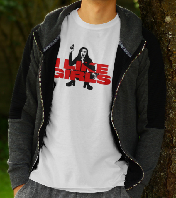 Swan Wearing I Like Girls Robapollo T-Shirt