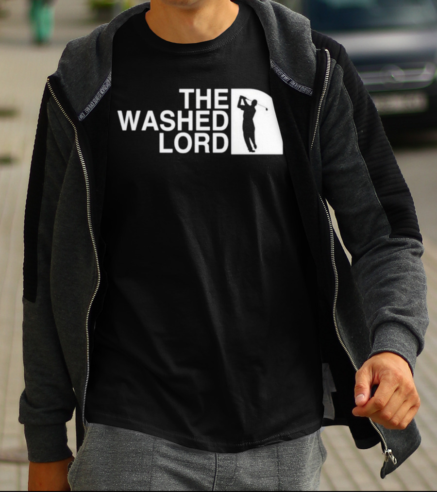 The Washed Lord Golf Swing Silhouette Mock T-Shirt