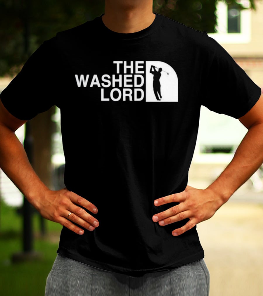 The Washed Lord Golf Swing Silhouette Mock T-Shirt