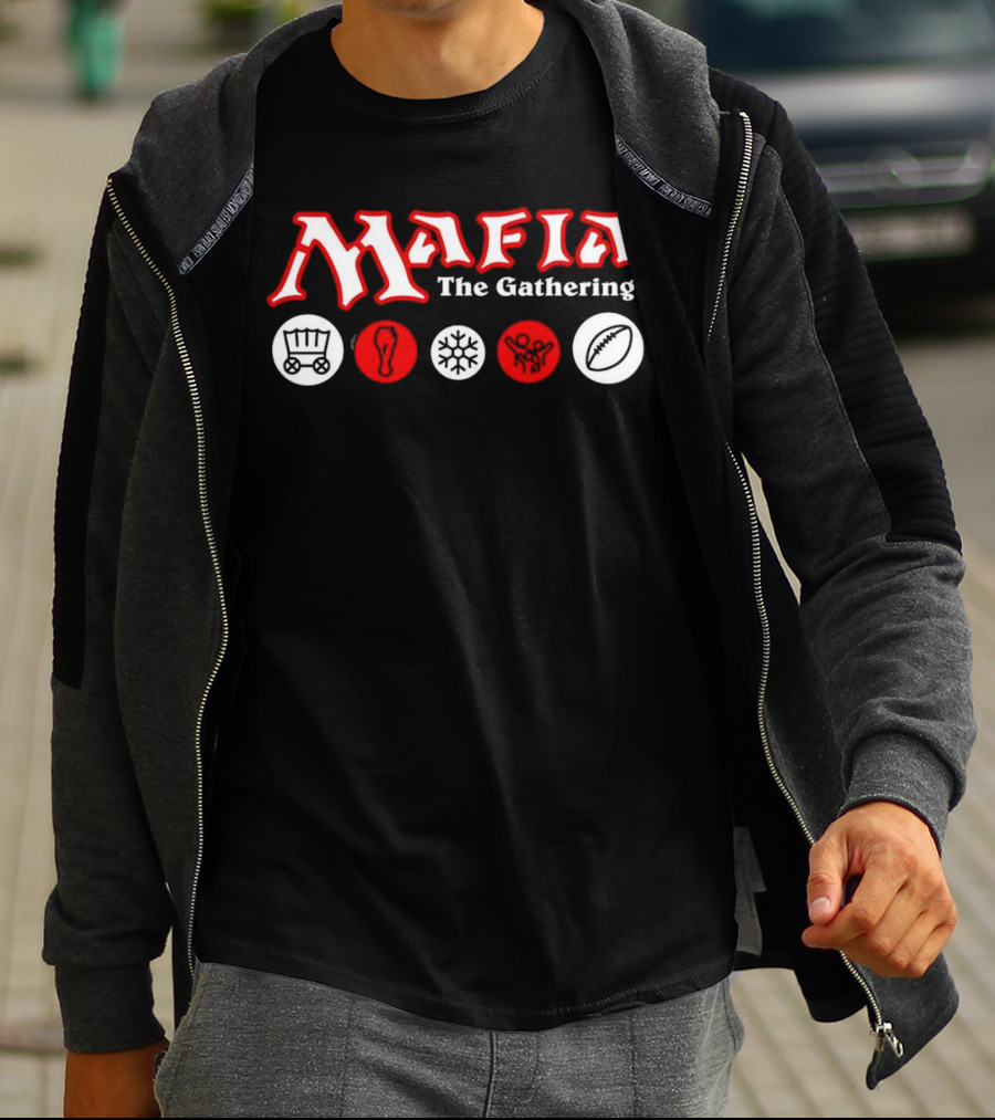 Mafia The Gathering Wagon Foot Ice Football Rugby T-Shirt