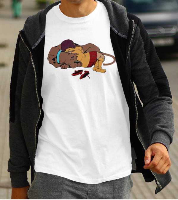 Scooby Doo Velma Dinkley Sleeping Cozy Friends T-Shirt
