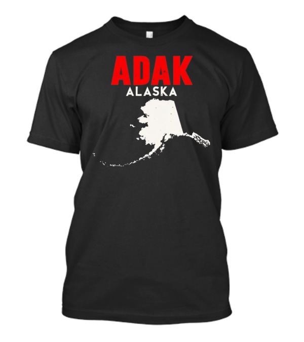 Adak Alaska State Map Travel USA Alaskan America T-Shirt