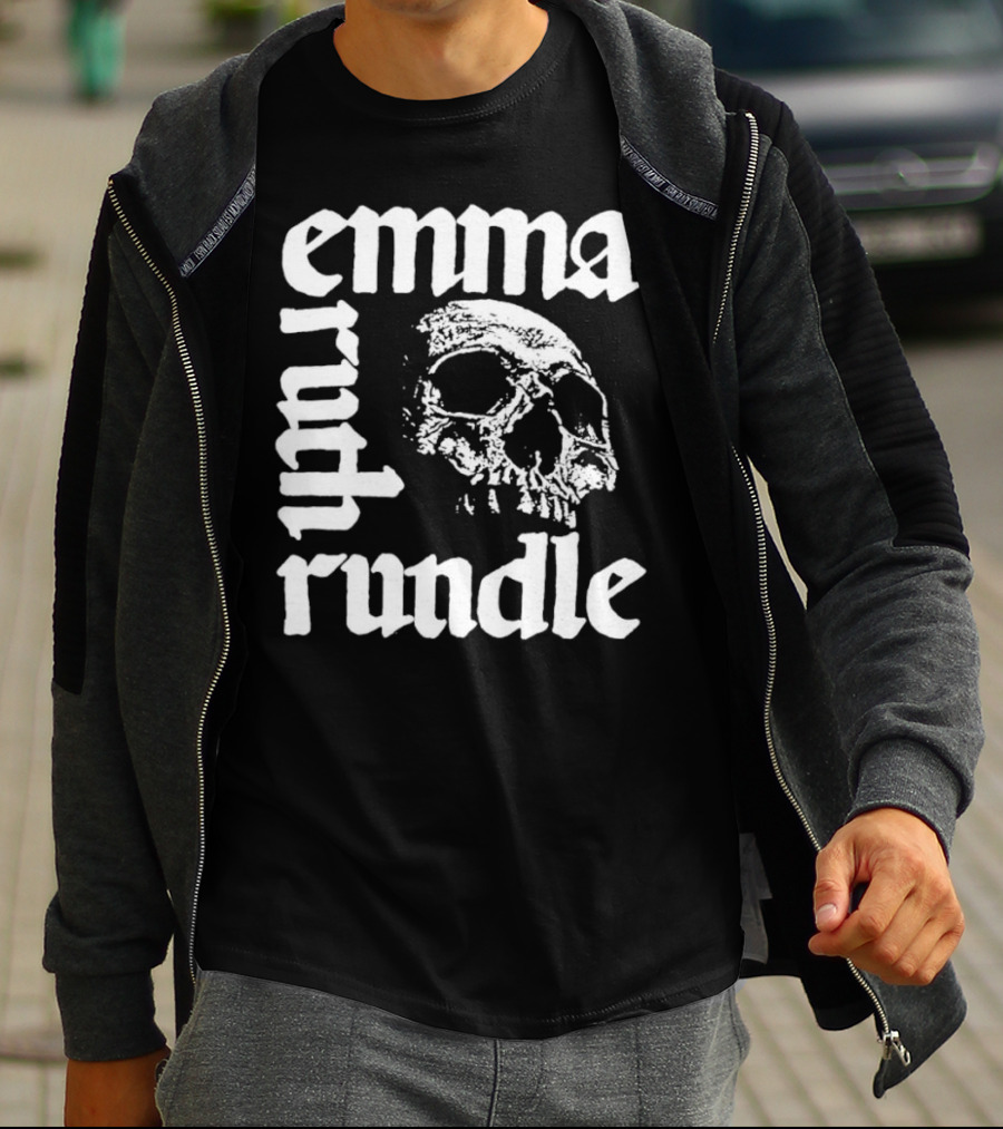 Emma Ruth Rundle Skull Art Patterson Black T-Shirt