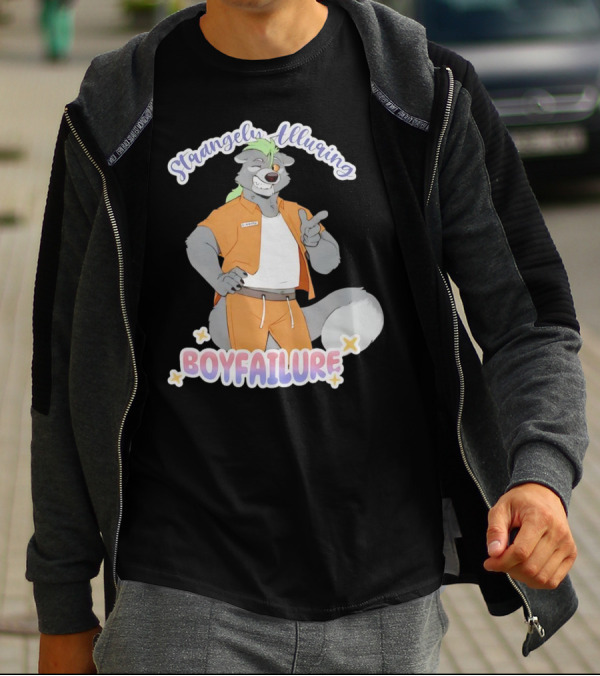 Strangely Alluring Boyfailure Anthro Character In Orange T-Shirt