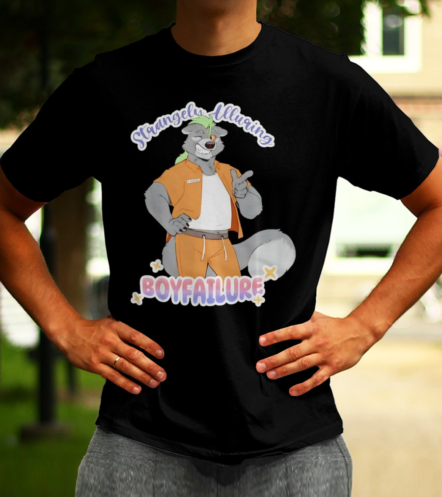 Strangely Alluring Boyfailure Anthro Character In Orange T-Shirt