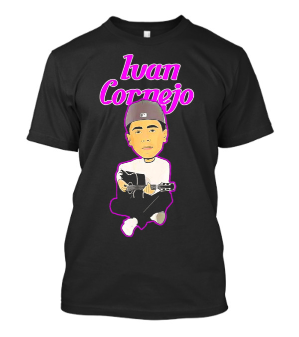 Ivan Cornejo Acoustic Musician Illustration With Guitar T-Shirt