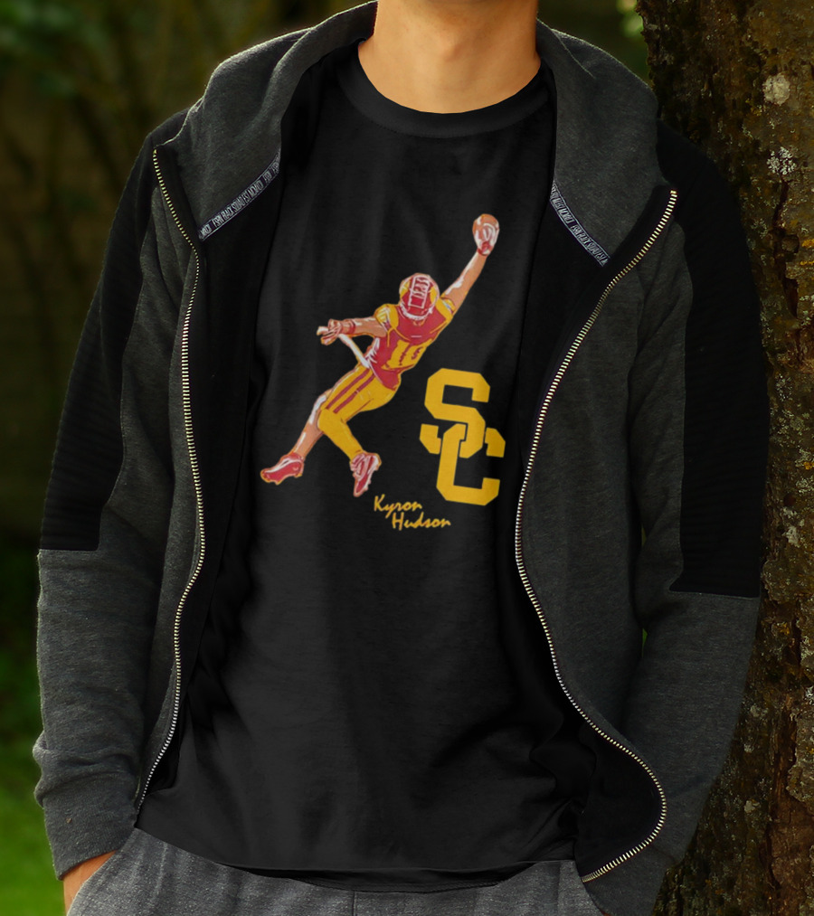 Kyron Hudson USC Trojans Football Catch T-Shirt