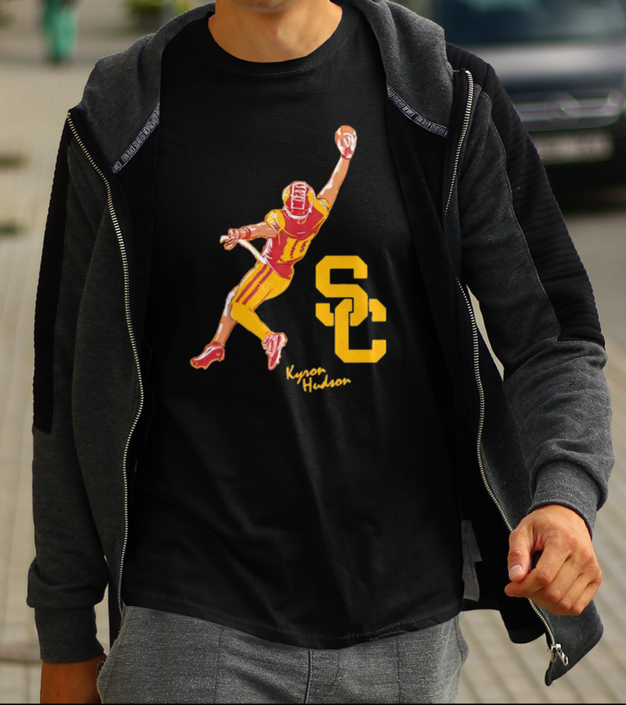 Kyron Hudson USC Trojans Football Catch T-Shirt
