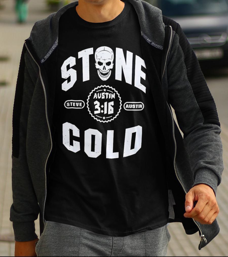 Steve Austin 3:16 Skull Stone Cold WWE T-Shirt