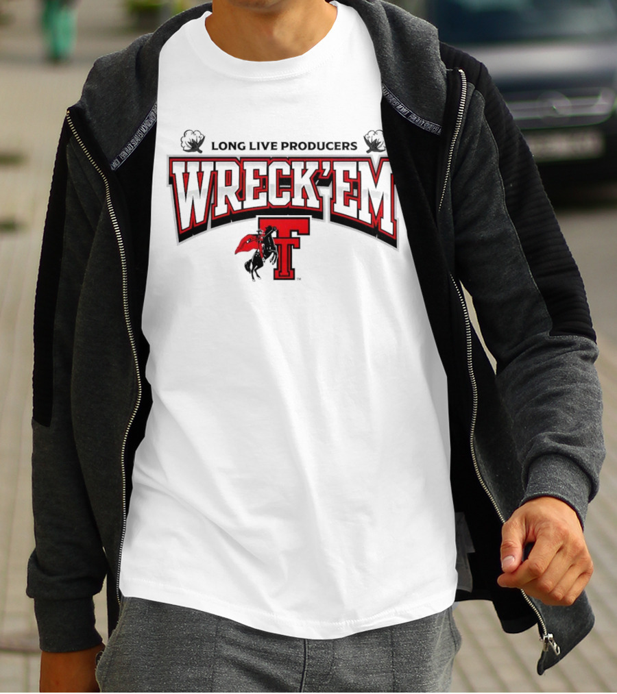 Long Live Producers Wreck 'Em Texas Tech Red Raiders T Rider T-Shirt