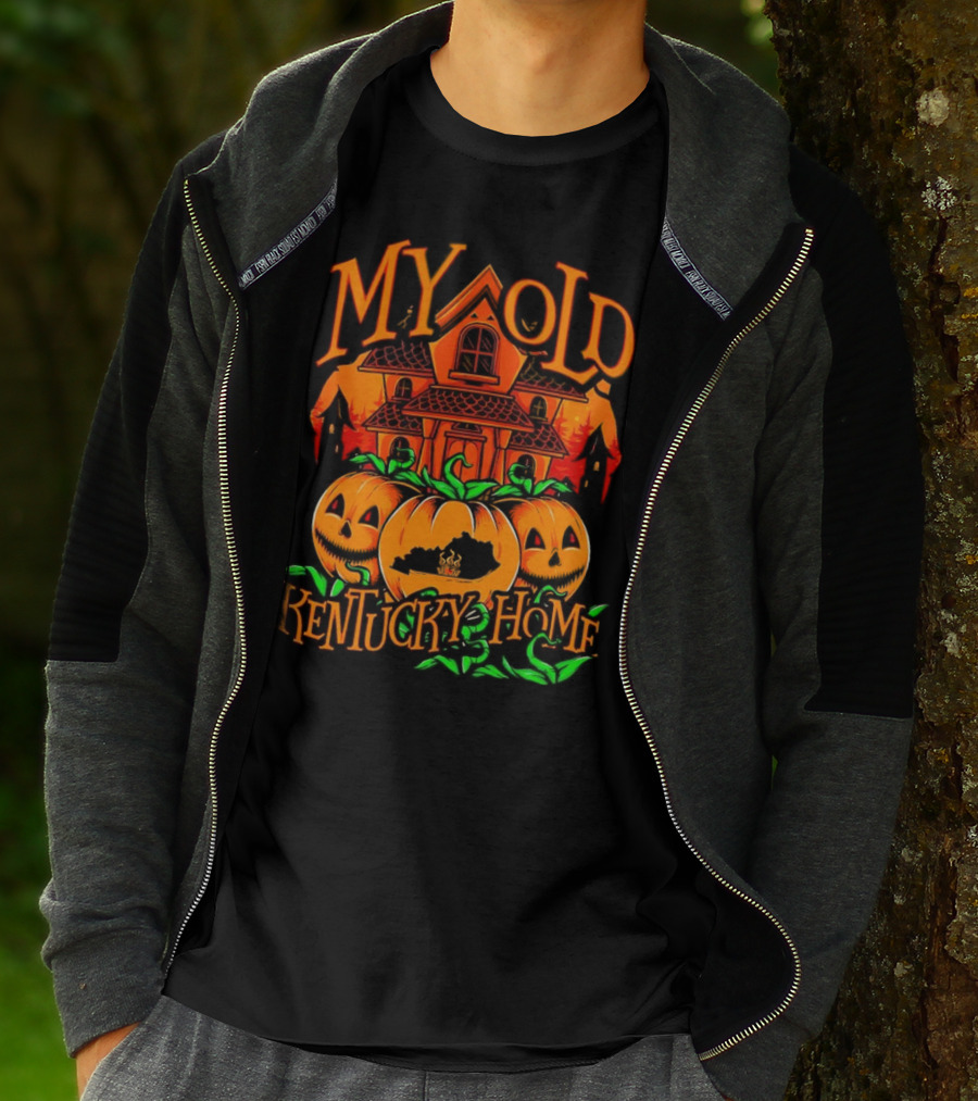 MY OLD KENTUCKY HAUNTED HOME PUMPKINS AND HAUNTED HOUSE T-Shirt