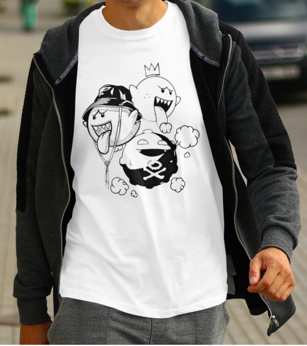 Kain Carter Bomb Squad Ghostly Trio With Crown And Bucket Hat T-Shirt