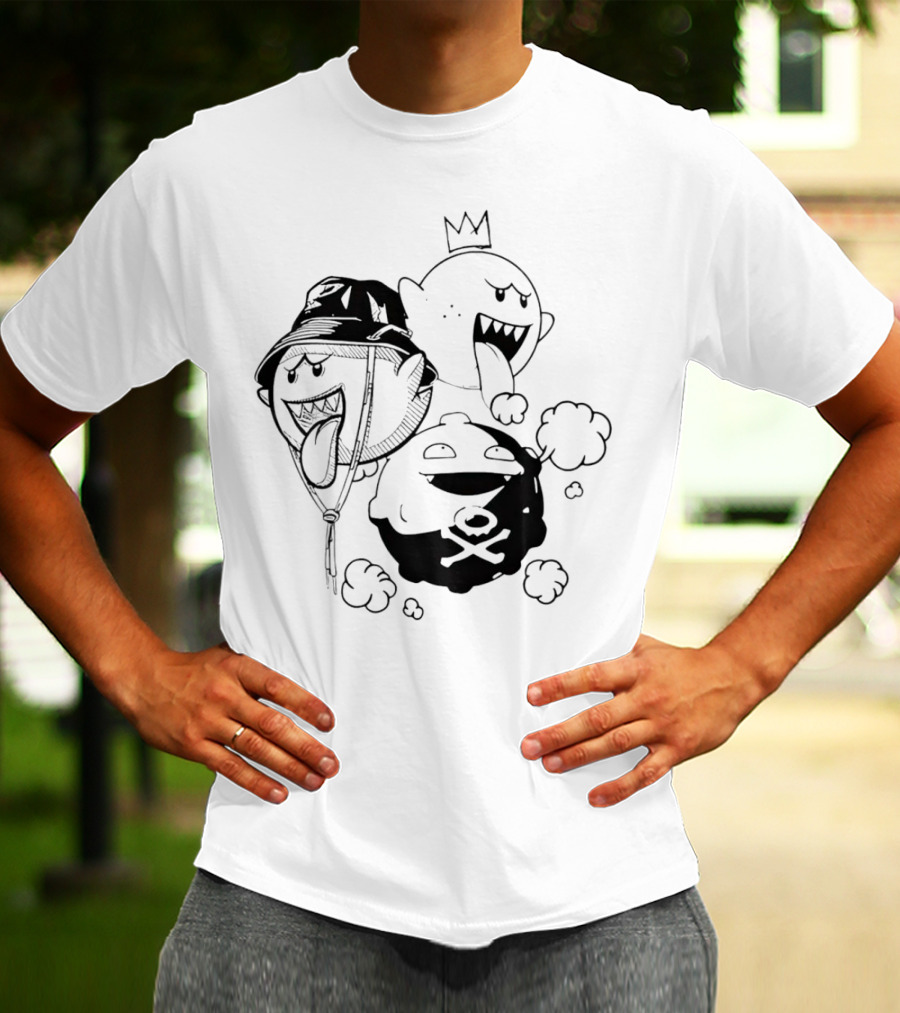 Kain Carter Bomb Squad Ghostly Trio With Crown And Bucket Hat T-Shirt