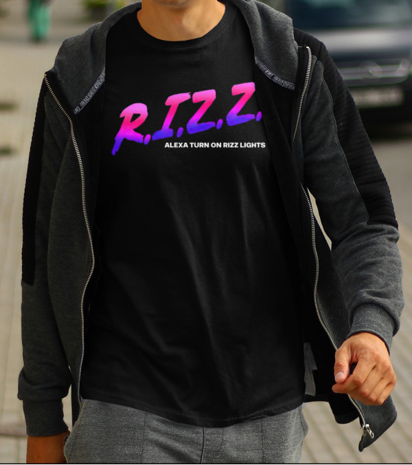 Rizz Alexa Turn On Rizz Lights Retro Gradient T-Shirt