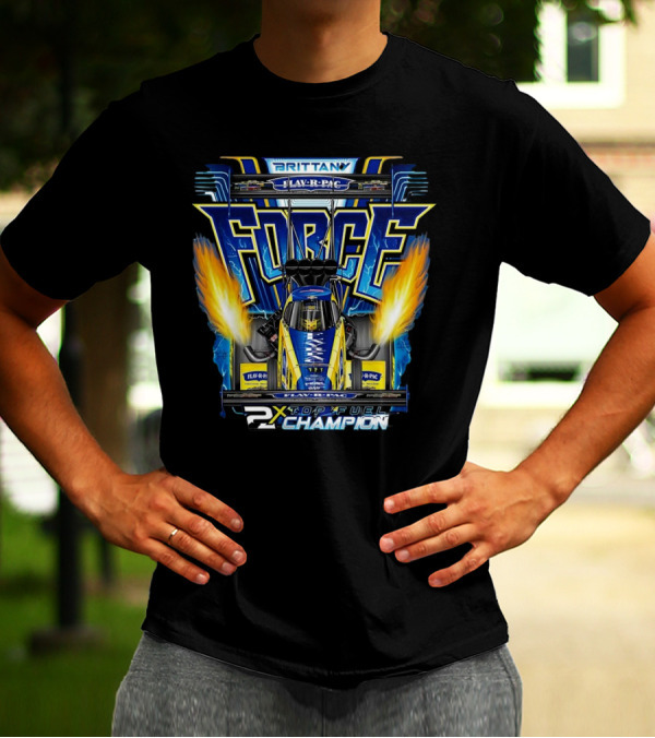 Brittany Force Flav-R-Pac FORCE 2X Top Fuel Champion T-Shirt