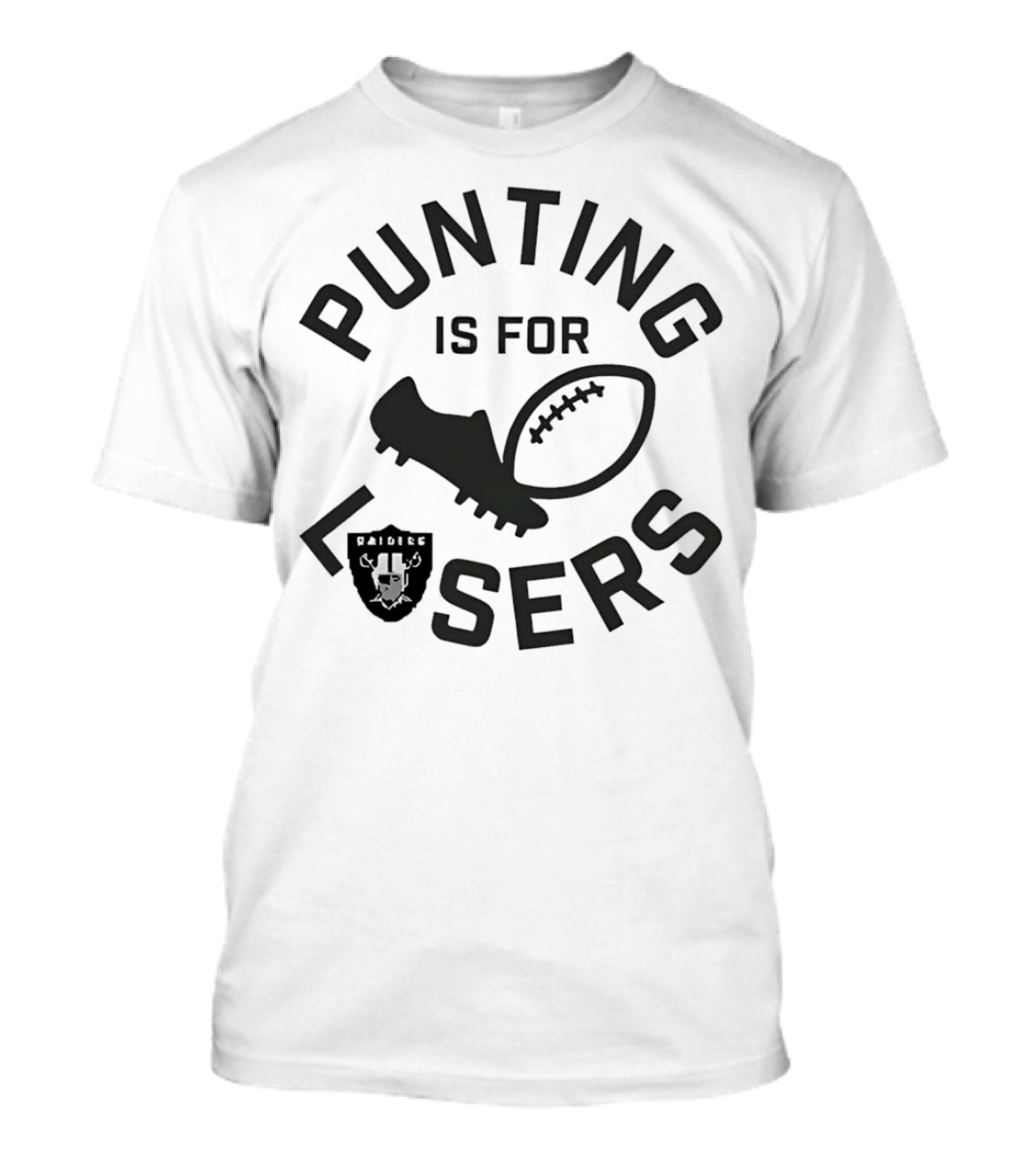 Punting Is For Lasers Las Vegas Raiders Football T-Shirt