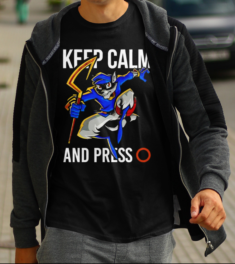 Keep Calm And Press O Sly Cooper T-Shirt