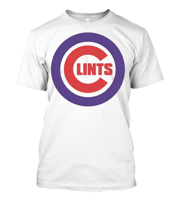 Clints Big C Chicago Cubs Logo Parody Purple Circle T-Shirt