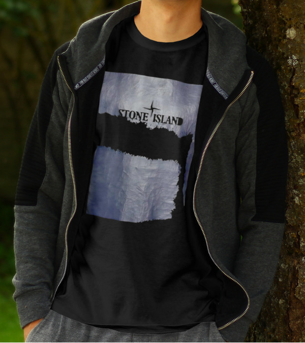 Stone Island Vintage Weathered Iceberg Texture T-Shirt