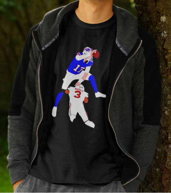 The Most Overrated QB Josh Allen Over Baker 3 Football Play T-Shirt