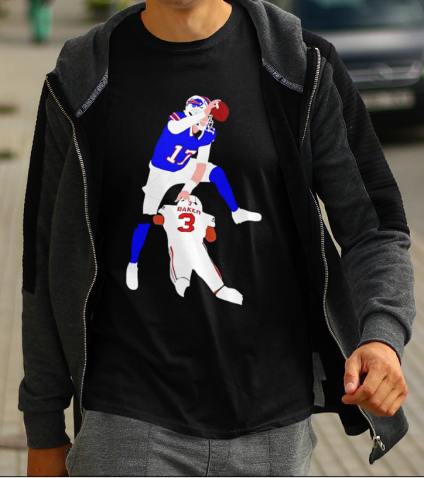 The Most Overrated QB Josh Allen Over Baker 3 Football Play T-Shirt
