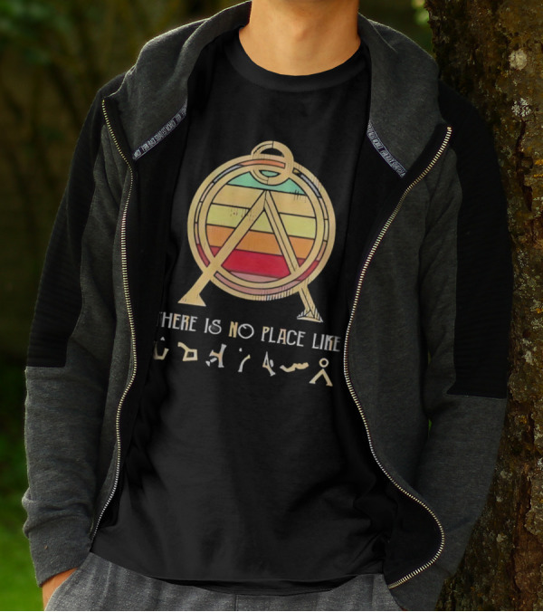 There Is No Place Like Vintage Stargate Inspired Retro Emblem T-Shirt