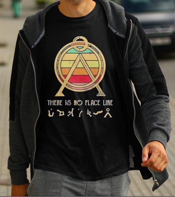 There Is No Place Like Vintage Stargate Inspired Retro Emblem T-Shirt