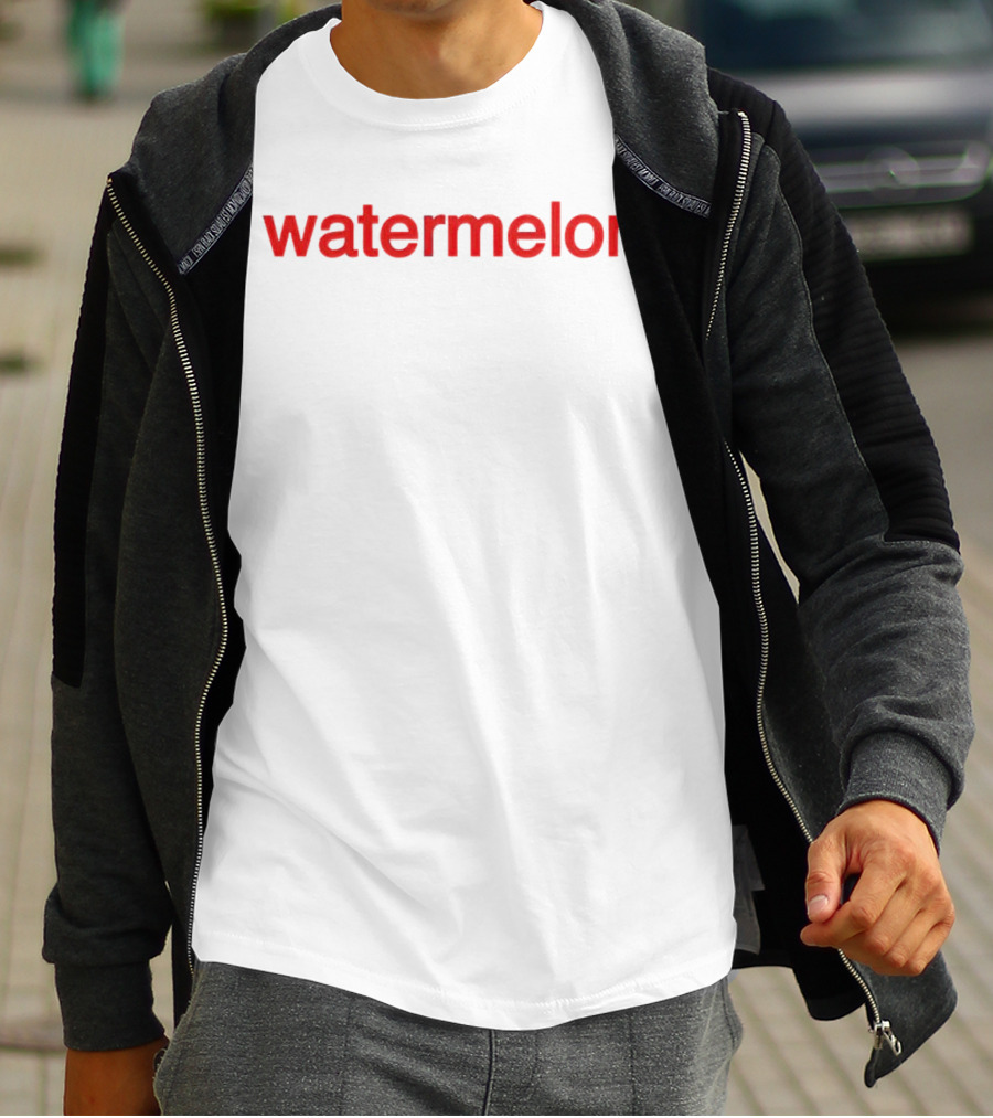 Calum Hood Watermelon Text Red T-Shirt