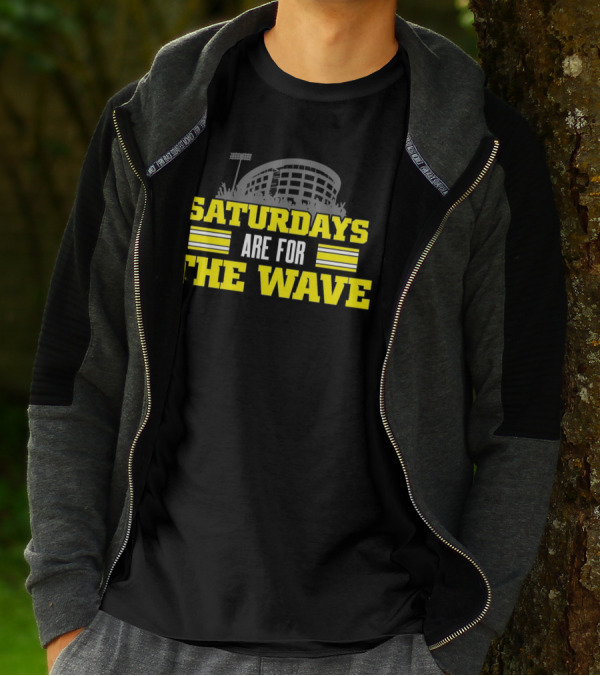 Saturdays Are For The Wave Iowa Hawkeyes T-Shirt