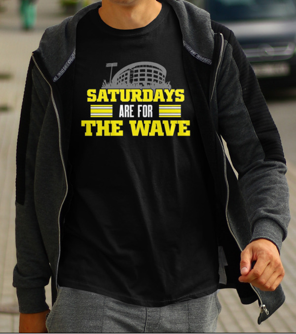 Saturdays Are For The Wave Iowa Hawkeyes T-Shirt
