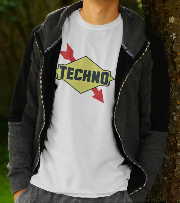 Techno Yellow Diamond Red Arrows T-Shirt