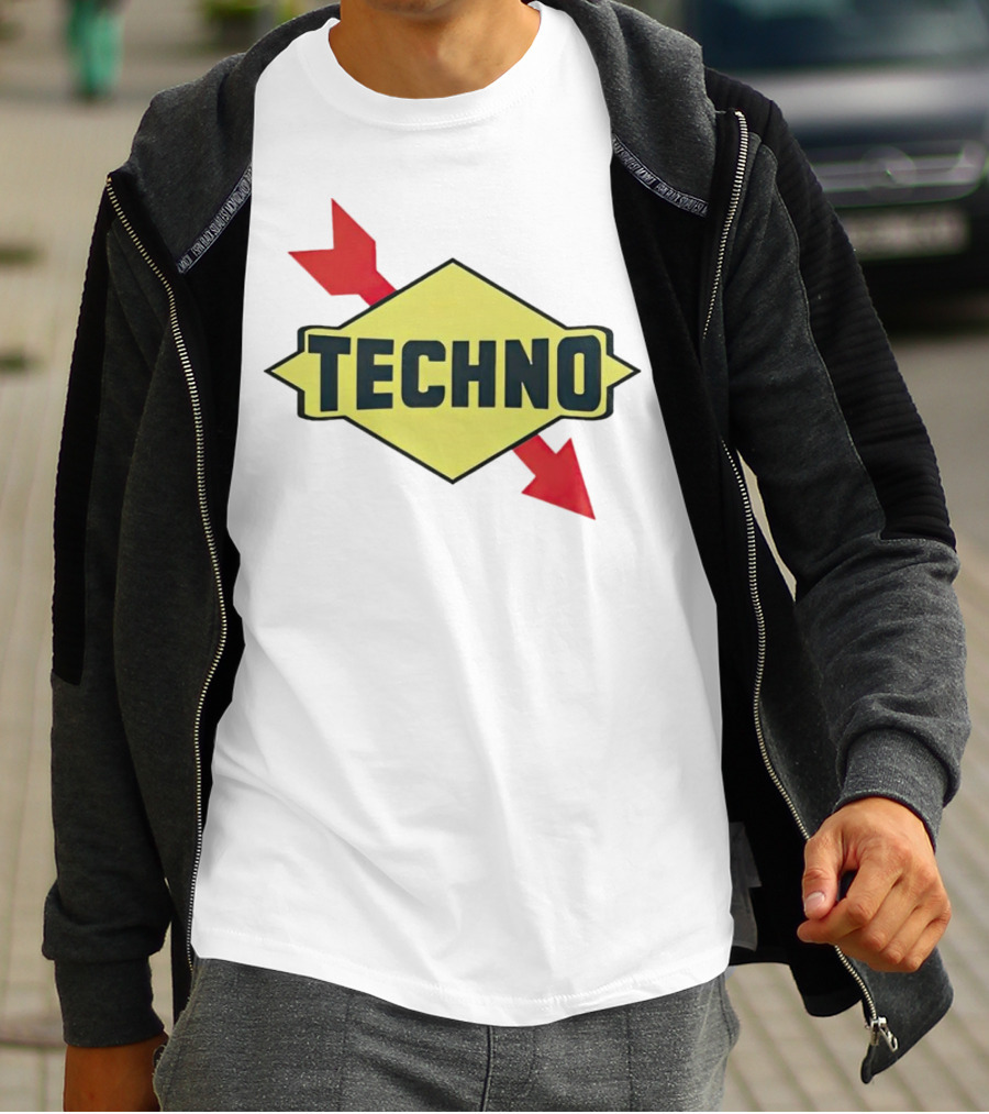 Techno Yellow Diamond Red Arrows T-Shirt