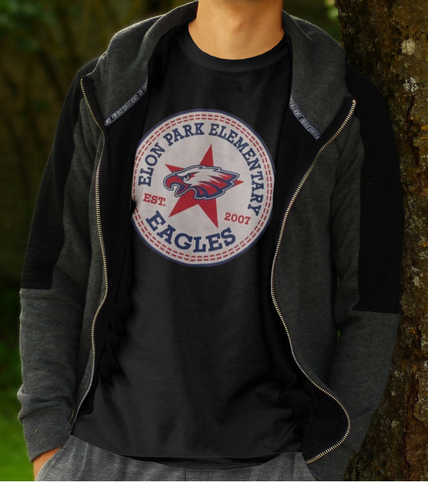 Elon Park Elementary Eagles Est 2007 Red Star Vintage T-Shirt