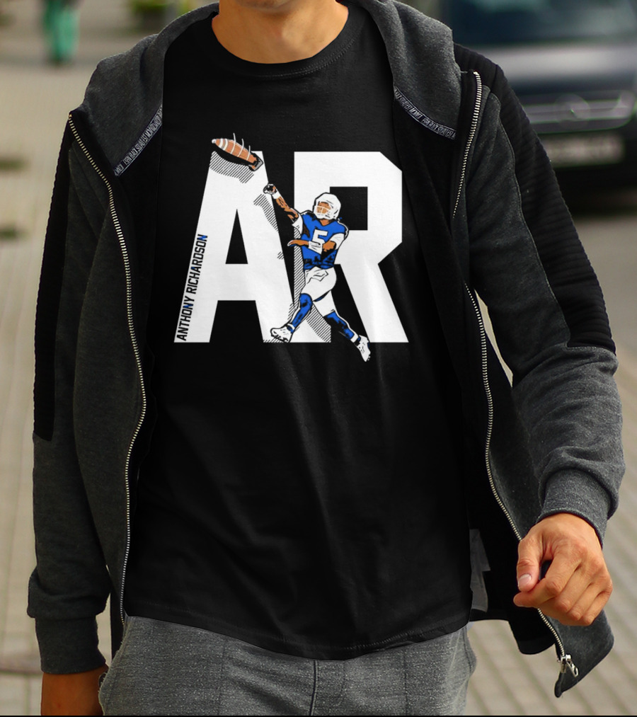 Anthony Richardson AR 5 Rocket Arm Football T-Shirt