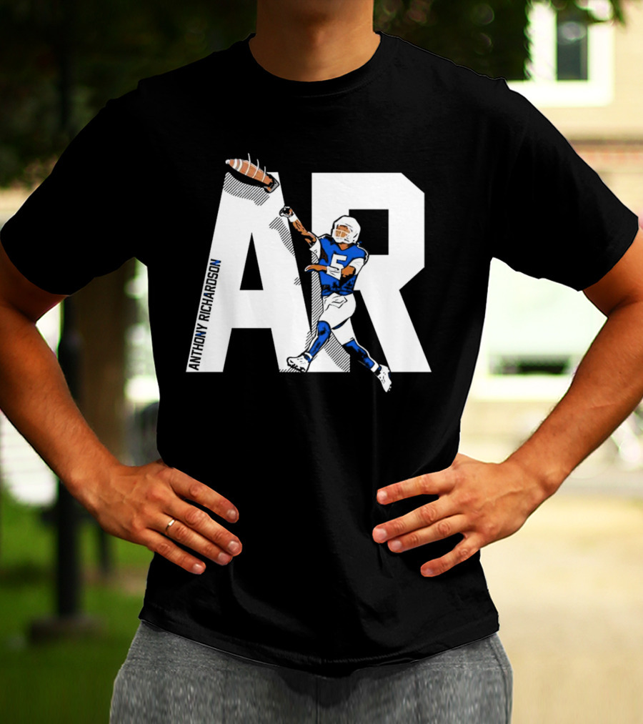 Anthony Richardson AR 5 Rocket Arm Football T-Shirt