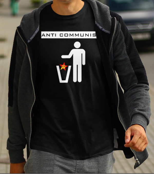 Anti Communist Throwing Away Soviet Hammer And Sickle T-Shirt