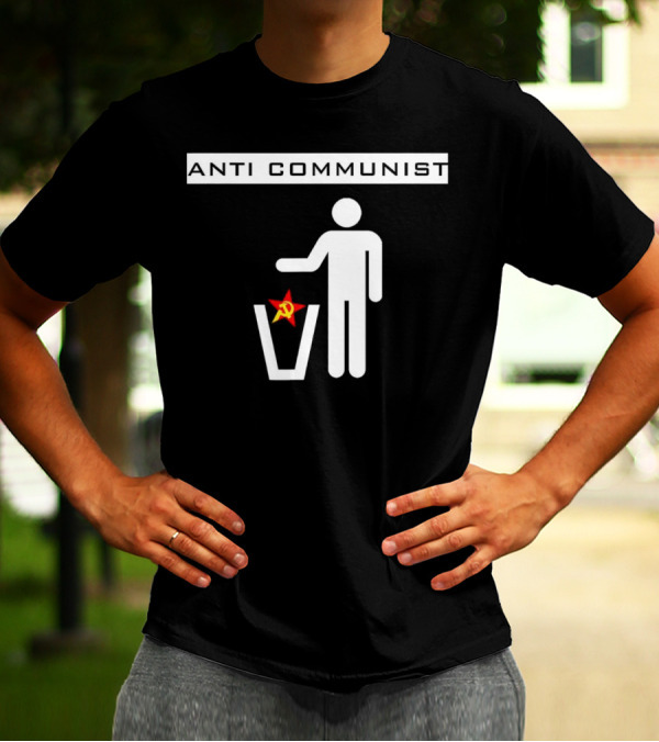 Anti Communist Throwing Away Soviet Hammer And Sickle T-Shirt