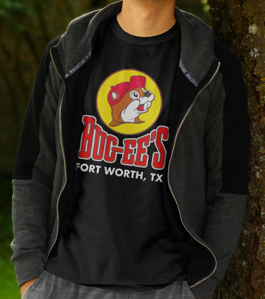 Buc-Ee's Fort Worth TX Logo With Beaming Beaver T-Shirt