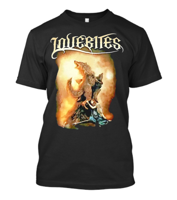 LOVEBITES Wolf Warrior Art With Knight And Sword T-Shirt