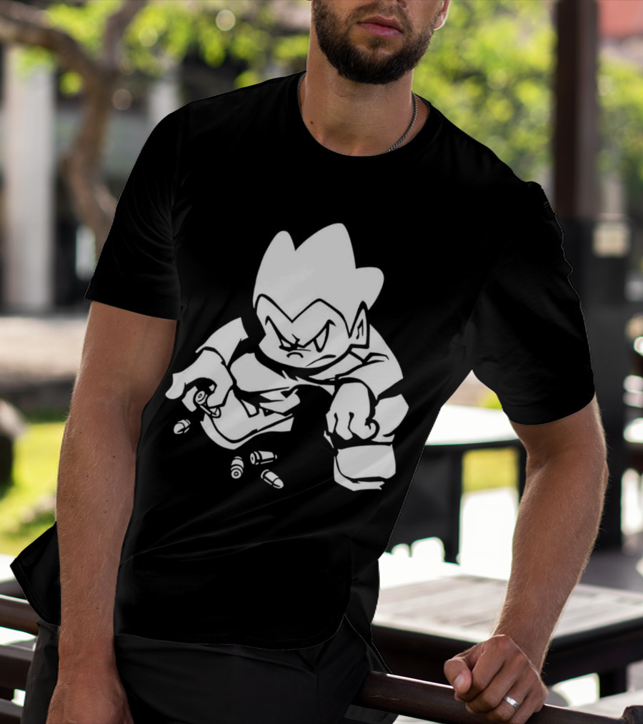 Friday Night Funkin’ Lowkey Pico Bullets Grim Expression T-Shirt