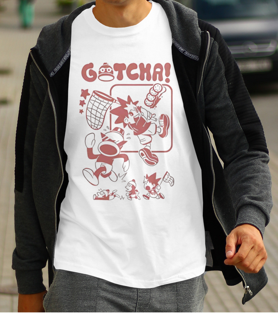 Gotcha Ape Escape Characters With Net T-Shirt