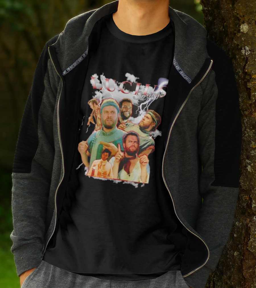 Lucius Spriggs Retro Character Collage T-Shirt