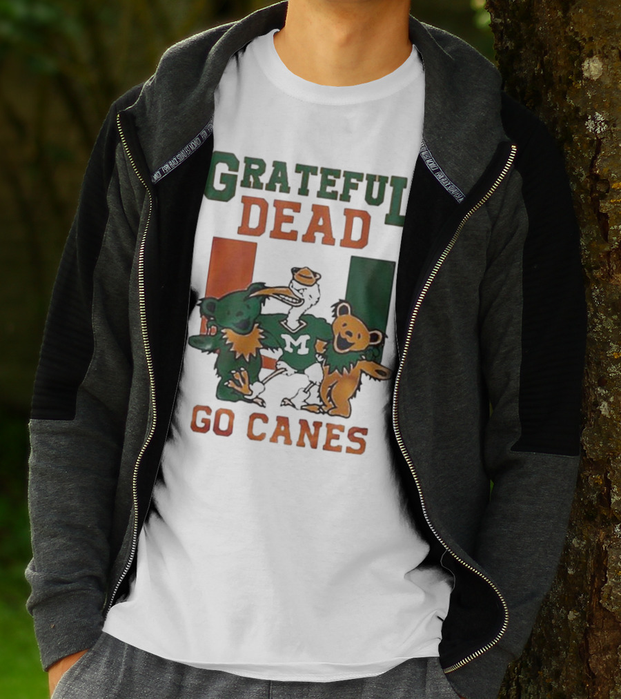Grateful Dead Miami Hurricanes Go Canes Bears T-Shirt