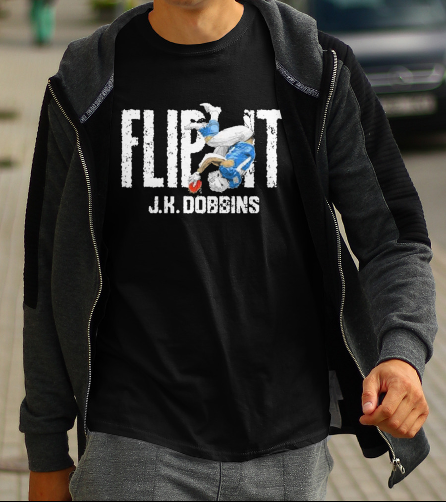 Flip It J.K. Dobbins Los Angeles Chargers Football Action T-Shirt