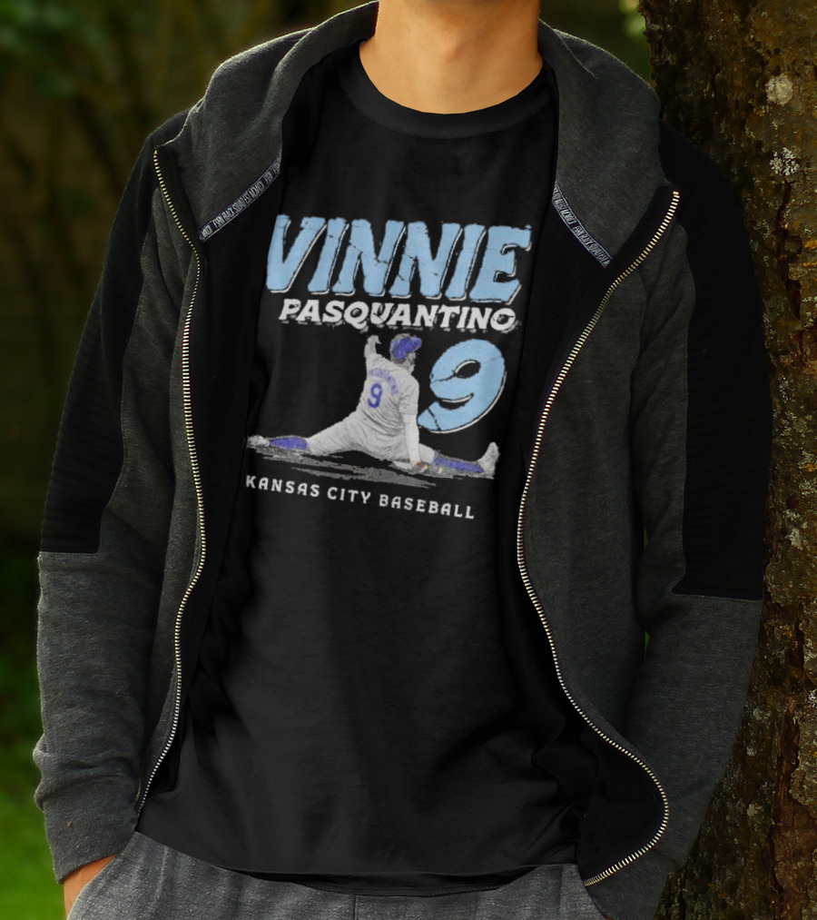 VINNIE PASQUANTINO 9 KANSAS CITY BASEBALL T-Shirt